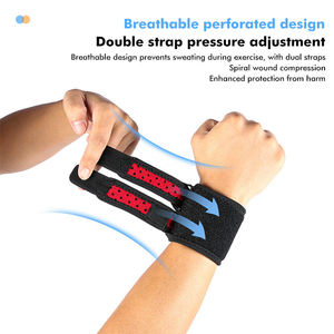 واقيات رسغ رياضية احترافية أربطة مزدوجة لورق المعصم مضغوطة قابلة للضبط حماية رسغ - Product Image 2