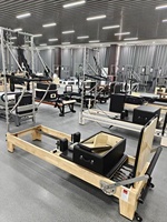 Mayoristas de Reformers de Pilates de Madera de Roble con Media Torre y Trapecio para Entrenamiento del Core, OEM ODM para Estudios, Gimnasios y Centros de Rehabilitación