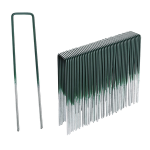 Lot de 20 piquets de pelouse en forme de U de 15 cm Outil de tournage polyvalent - Product Image 1