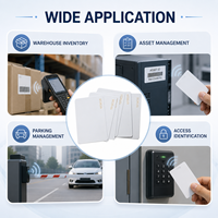 Étiquette autocollante vierge en PVC H9 pour pare-brise, carte de contrôle d'accès, lecteur/graveur RFID UHF 800-960 MHz 924 MHz, vente en gros