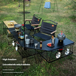 Parrilla Portátil <span class=keywords><strong>Plegable</strong></span> de Carbón para Barbacoa, Estante de Almacenamiento para Ahumador al Aire Libre, para Picnic, Terraza, Camping, Viajes, Apilable - Product Image 3