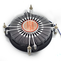 Ventilateur de refroidissement CPU tout-en-un, noyau en cuivre, ultra fin, petit châssis, radiateur spécial, nouveau 1u Intel LGA 1700 broches, spécial CPU