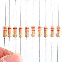 Resistencia de Película de Carbono con Cable CP/CU Longwei 1/4W 1W 2W 5W, Tolerancia 1% / 5%, Módulo de Alimentación CA/CC