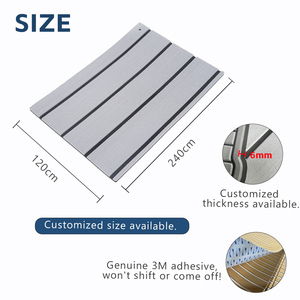 Plancher de bateau moderne en <span class=keywords><strong>mousse</strong></span> EVA bleue, revêtement synthétique imperméable imitation teck pour yacht marin extérieur - Product Image 3