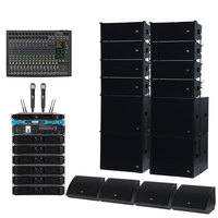 Système de sonorisation DBK 8 pouces 8+4 Line Array complet pour DJ avec enceinte de monitoring, table de mixage audio et amplificateur pour concert