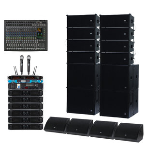 Système de sonorisation DBK 8 pouces 8+4 Line Array complet pour DJ avec enceinte de monitoring, table de mixage audio et amplificateur pour concert - Product Image 2