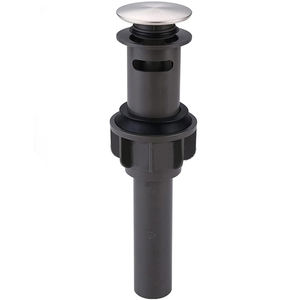 现代哑光黑色排水塞溢流盆PP材料弹出式浴室水槽排水器防止堵塞 - Product Image 5