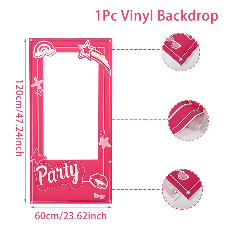 Tissu de fond de photo rose barbie
