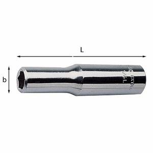 Barre d'extension de douille de 235 1/4 pouces, longueur L, diamètre B - Product Image 1