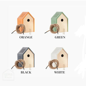 Maison d'oiseau en bois extérieur maisons d'oiseaux mangeoire à oiseaux décor de jardin meubles cadeau extérieur nichoir en bois - Product Image 6