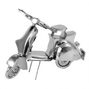 Shinny Polished Scooter Decorative Object Table Home Decoration Metal Scooter Sculpture Decorative Items Motorcycle Room <b>Decor</b> - Product Image 1