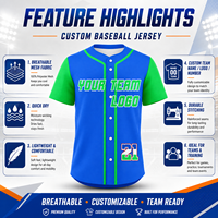 Maillot de baseball personnalisé haut de gamme entièrement sublimé pour les équipes, uniforme de baseball pour les clubs, les écoles, les événements sportifs