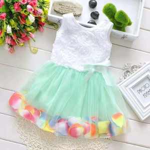 Vestido de niña con encaje para fiesta, cumpleaños, boda, princesa, ropa para bebés y niñas pequeñas, vestidos para niñas - Product Image 4