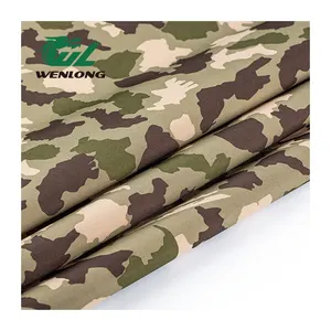 Camouflage 600D PU Oxford Woven Fabric Waterproof 100%Poly 72T Camo Print Nigeria Desert For Tent