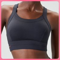 Sujetador deportivo de talla grande para mujer con fondo hueco de doble capa transfronterizo de alta intensidad I-Back ajustable Yoga Fitness artículo