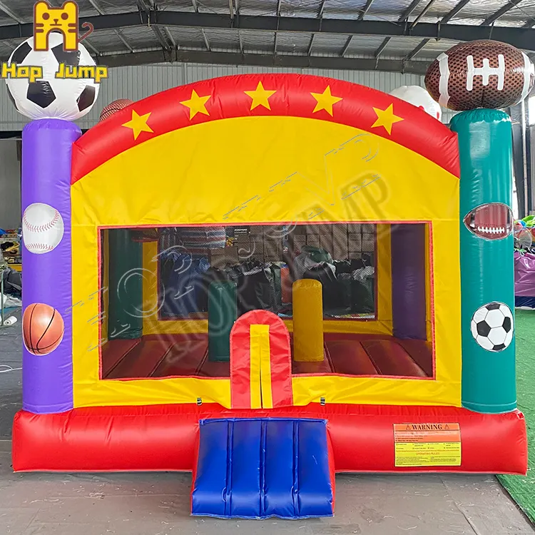 Markdown sale PVC grade inflatable football bouncy jumping castle inflatable bouncer for kids play