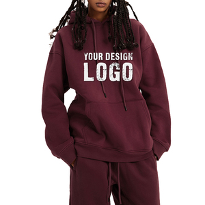 High Quality Heavyweight Solid Color Oversized Mens <b>Hoodie</b> Outdoor Casual Cotton French Terry Drop Shoulder Men's Hoodies - Product Image 5