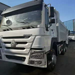 2021 "SINOTRUK HOWO Two Hand 6x4 RHD 10 roda putih dengan kinerja tinggi Harga Terendah Dump Truck untuk dijual.