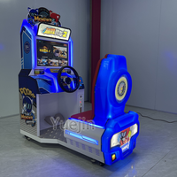 Simulateur de jeu de course automobile d'arcade à monnayeur, boîtier métallique, garantie 1 an, langue anglaise