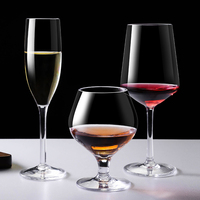 Offre Spéciale jetable clair acrylique incassable grand gobelet à Cocktail flûtes à vin pour les fêtes vin aller jetable Offre Spéciale clair