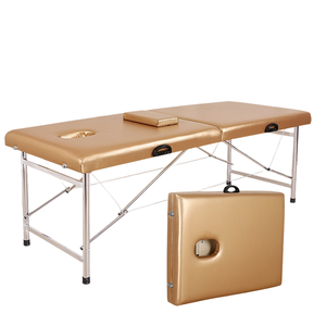 Table de massage <span class=keywords><strong>spa</strong></span> multifonctionnelle pliable en cuir synthétique moderne de haute qualité, capacité de charge 300 kg, confortable pour les soins du visage - Product Image 5