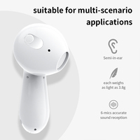 Audífonos TWS Semi-in-ear con Traducción IA en Tiempo Real, 144 Idiomas, Dispositivo de Traducción 3 en 1, Chipset JL, ANC/ENC