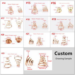 สปริงทองเหลืองฟอสเฟอร์บรอนซ์ สปริงสแตนเลสทรงกรวย สปริงนำไฟฟ้าแบบกำหนดเอง สปริงขดทรงกรวย สปริงอัดทรงกรวย - Product Image 5