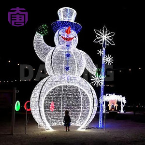 LED Snowman Motif <b>Light</b> Outdoor Waterproof Christmas Decoration Yard Garden Santa Elf Holiday Lighting - Product Image 6