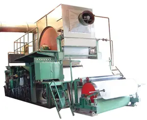 Banana bamboo automatic mini small toilet tissue paper making machine for rolling paper and napkin paper
