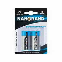NANGRAND फैक्टरी मूल्य उच्च क्षमता कार्बन जिंक बैटरी R14p 1.5v सी बैटरी के लिए खिलौने