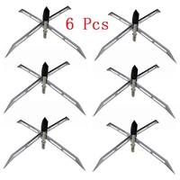 Flèches de chasse à l'arc pour la dinde, 4 lames, 150 grains, pointes en acier inoxydable