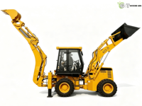 Chargeuse-pelleteuse XCMG WZ30-25 d'occasion, certifiée CE EPA EURO 5, diesel, compacte, 4x4, avec chargeur frontal et excavatrice arrière, XCMG d'occasion