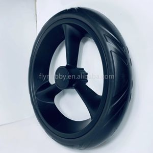 10 Zoll Einkaufswagen-Rad Kunststoff-Speichenrad mit EVA-Reifen REACH ROHS Zertifiziert für Einkaufswagen - Product Image 5