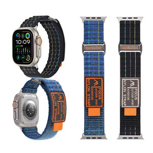 Bracelet en tissu robuste <span class=keywords><strong>Trail</strong></span> Loop pour <span class=keywords><strong>Apple</strong></span> Watch Ultra 3 49 mm, sangle en nylon sport pour <span class=keywords><strong>Apple</strong></span> Watch Series 11 - Product Image 1