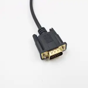 Factory Warranty Mini DP To VGA mini DP TO VGA 1.8m Full HD 1080P Display Port Male to VGA Cable For Notebook To Projector