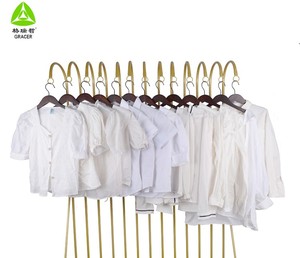 格蕾丝白色棉质女式衬衫，略带第二件Hsnd衣服，韩国Ukay衣服 - Product Image 3