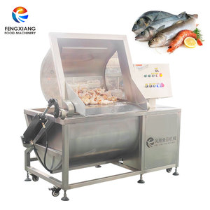 Lavadora de Tanques Inclinables con Ozono y Ultrasonido, Equipo para Lavar Pescado y Carne de 300-500 kg/h - Product Image 1