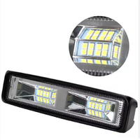 16LED 48W LED Barra de luz de trabajo IP68 impermeable montaje de faros de coche 12-24V lámparas de haz de punto para camión ATV SUV DRL todoterreno