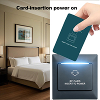 Interrupteur d'alimentation universel compatible avec les cartes, interrupteur à carte 40A pour économie d'énergie avec lumière LED
