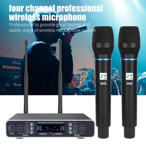 ERZHEN R280 Wireless Microphone System UHF Karaoke Handheld Wireless Dynamic Microphone Podcast Video Recording Microphone