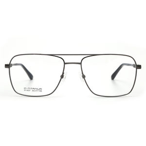Kacamata Kualitas Tinggi Frame Pria Wanita Kacamata Optik <span class=keywords><strong>Titanium</strong></span> Penerbangan Jembatan Ganda - Product Image 4