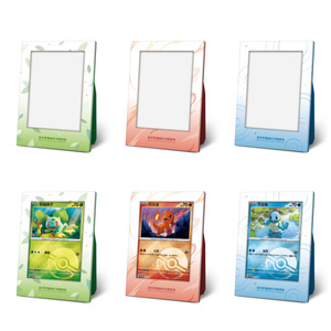 Produits de haute qualité Pokemoned Squirtle Card Display Frame Official Blindbox Holder Original Partner Display Set Jeux de cartes - Product Image 6