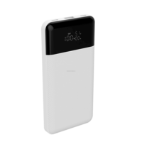 Vente en gros de batteries externes portables 10000 mAh avec charge ultra-rapide 20W, logo personnalisé, double type-C, chargeur portable