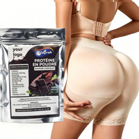 Shake protéiné au chocolat faible en glucides et au collagène, substitut de repas pour adultes, pour la prise de poids et le tonification des fessiers, fournisseur OEM Halal