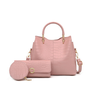Borsa Donna 2026 Nuova Collezione Europea Vintage Moda <span class=keywords><strong>Coccodrillo</strong></span> 3 Pezzi con Sottoborsa Grande a Spalla e Tracolla - Product Image 6