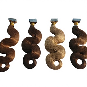 Extensiones de Cabello Humano Remy 100% de Dragonbeauty Factory, de 10 a 30 Pulgadas, Extensiones de Cabello Ruso de Alta Calidad con Cinta Adhesiva, Onduladas y Rizadas, al por Mayor - Product Image 2