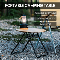 Table de repas pliante d'extérieur, mobilier d'extérieur portable, pour camping, pique-nique, durable, en alliage d'aluminium léger, pour plage et voyages en voiture