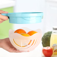 Gadgets Kitchen Fast Salad Prep Tool Quick Salad Maker Multi-Function Vegetable Chopper Laitue Easy Salad Slicer Cutter Bowl