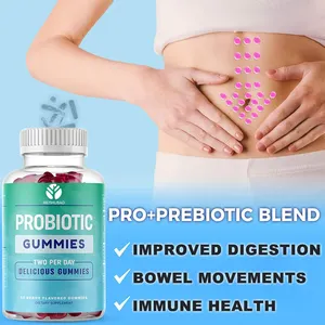 OEM/ODM Gummies probiotici Gummies digestivi promuovono la digestione prebiotici vegani probiotici gommosi