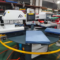 Presse à chaud pneumatique entièrement automatique à 6 stations pour la production de masse et l'impression par sublimation 40*50cm